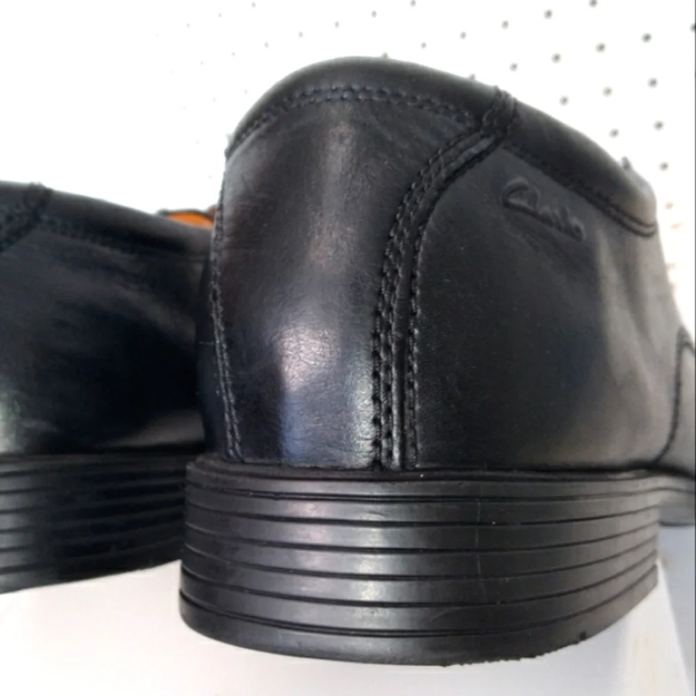 Clarks | Black Shoes | Men's Comfort Oxford Cushioned Footbed Lace-up Sz 11.5 M